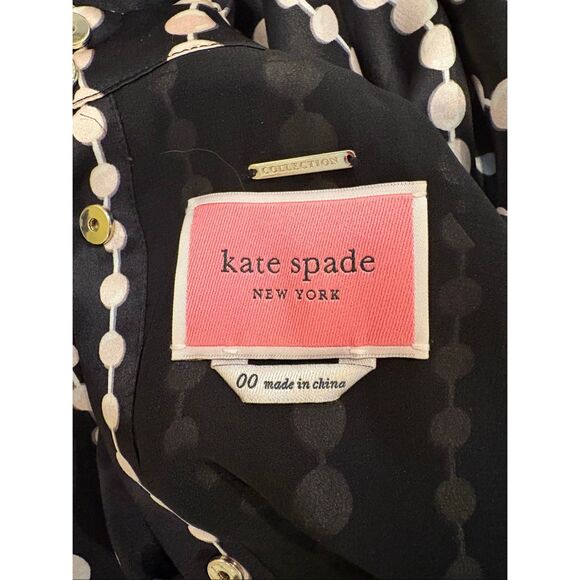 Kate Spade Pearl Drops Silk Dress Size 00 $495 - Picture 11 of 11